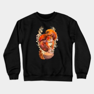 Fall season Squirrel Crewneck Sweatshirt